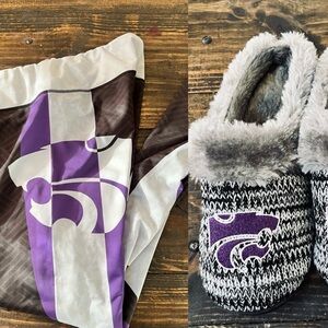 Kansas State K-State Wildcats slippers and leggings L/XL